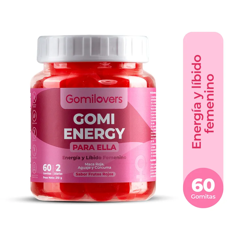 GOMILOVERS - Gomitas energía y libido para mujeres con Maca Roja y Aguaje