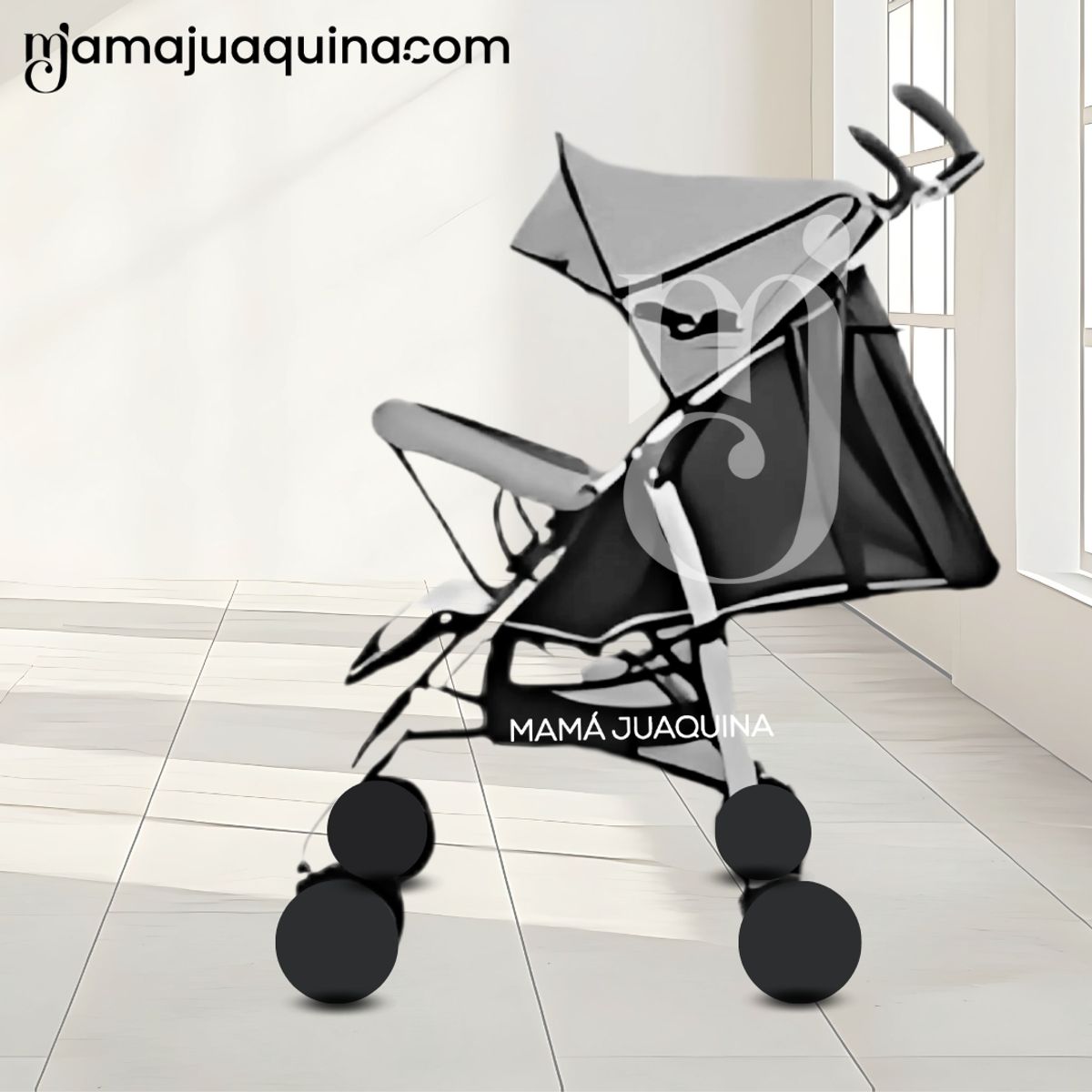 BABY - Coche Bastón de Lujo «CIANNO» Edicion Limitada Black