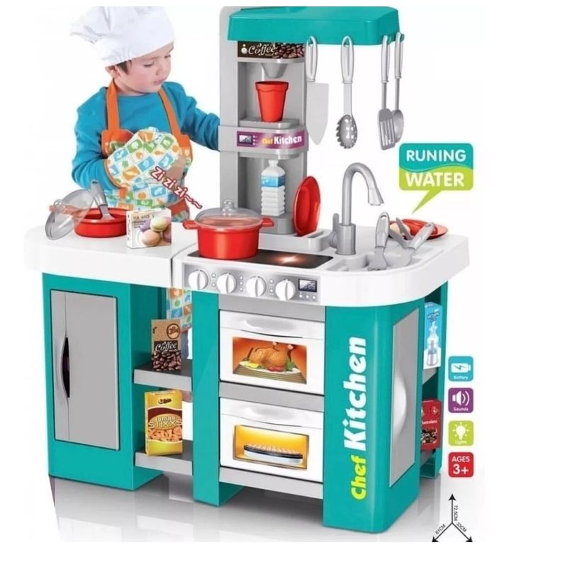 GENERICO - Gran Cocina Juguete con Luces y Sonido 53 PCS