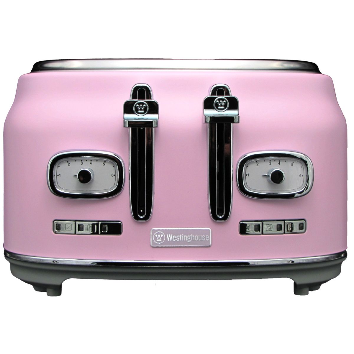 WESTINGHOUSE - Tostadora 4 panes Retro WH rosado