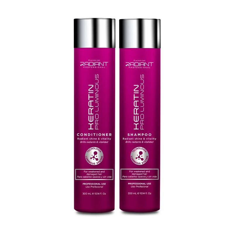 RADIANT - Radiant - Pack Keratin Pro Luminous Shampoo 300ML + Acondicionador 300ML