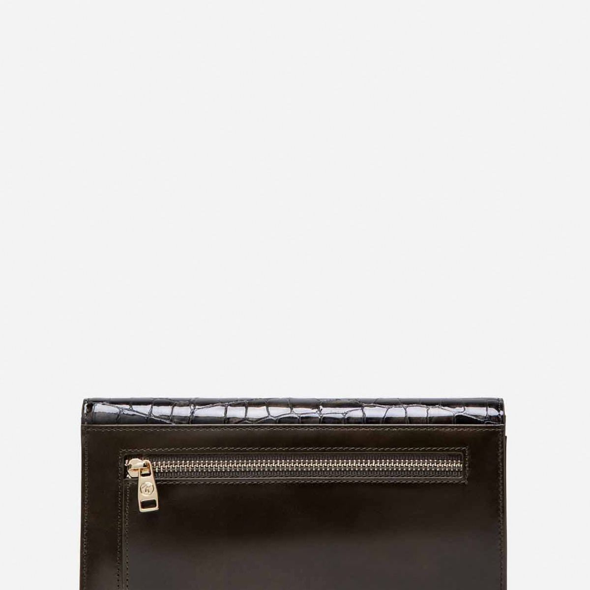 RENZO COSTA - BILLETERA CROCO LUXE CLUTCH