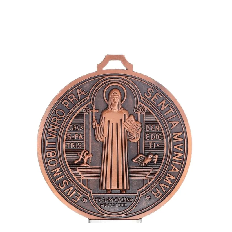 GENERICO - DIJE ADORNO  DE SAN BENITO BRONCEAD0 7CM