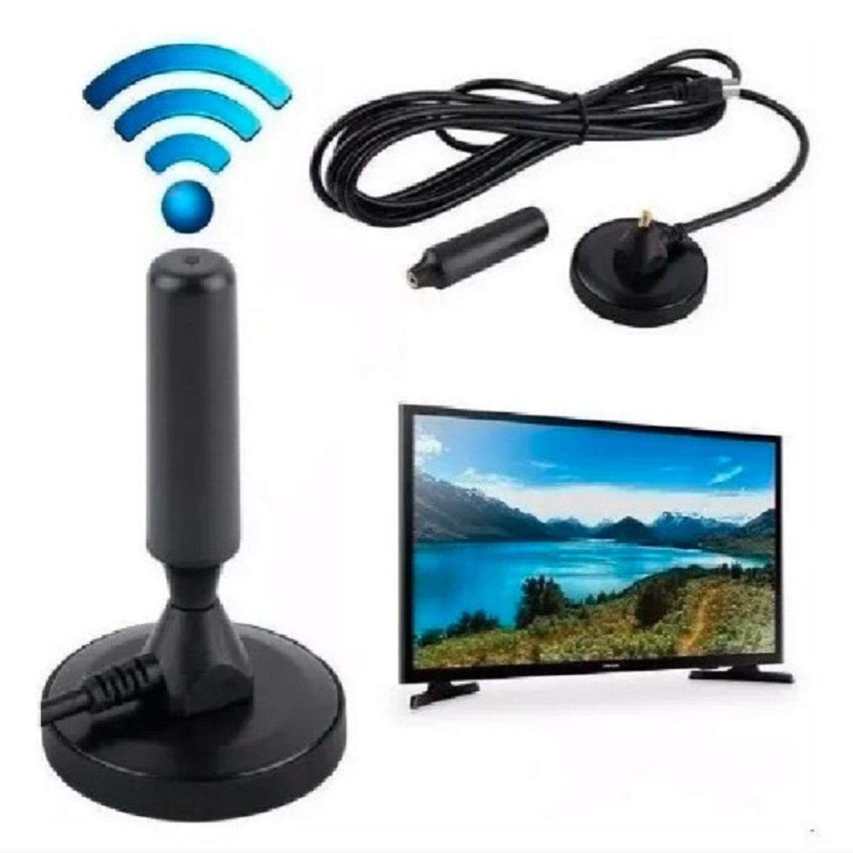 GENERICO - Antena Tv Digital Interior Full HD Televisión Smart TV y Antiguo