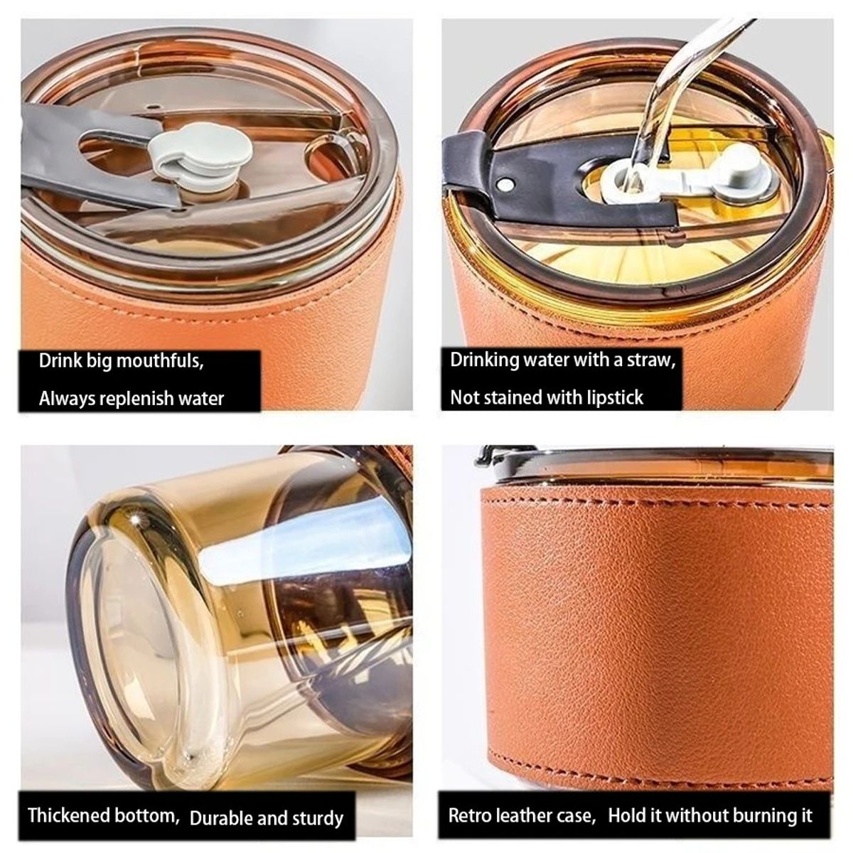 GENERICO - Set de dos tazas de cristal de café