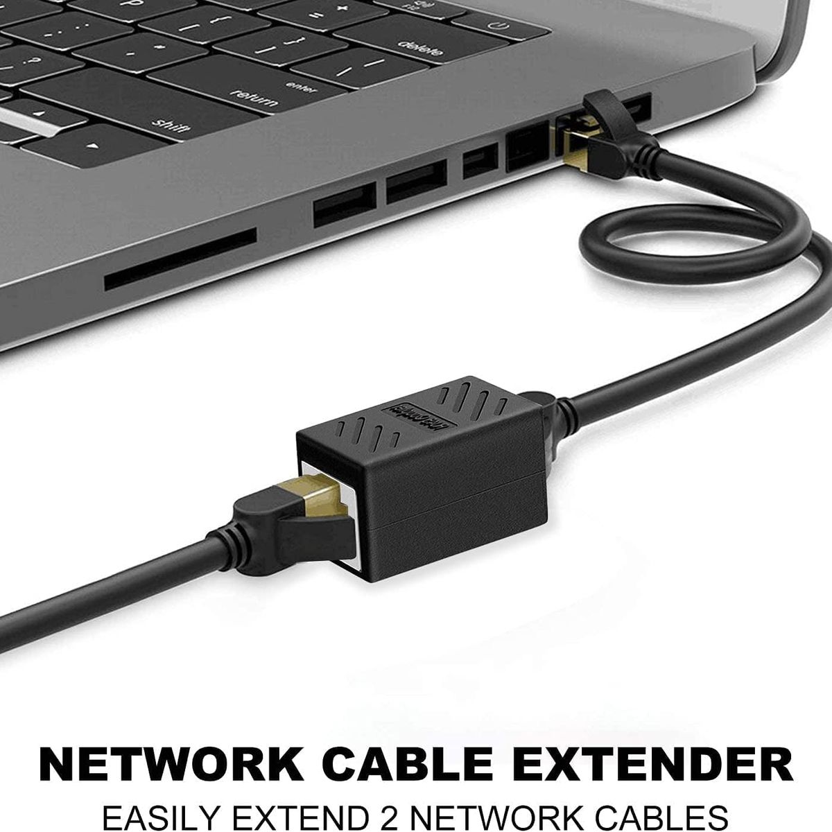 OEM - Acoplador RJ45 Hembra a Hembra 1000Mbps Cat 5 6 7 Extensor- 2 Unidades