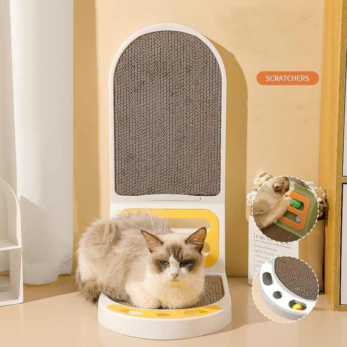 GENERICO - RASCADOR DE PARED PARA GATO FORMA L
