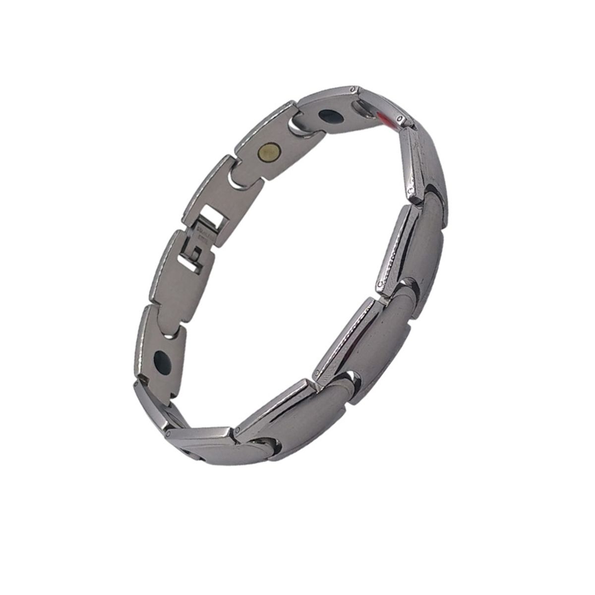 GENERICO - pulsera magnética de acero inoxidable para hombre y mujer