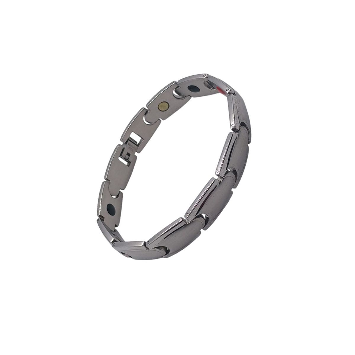 GENERICO - pulsera magnética de acero inoxidable para hombre y mujer