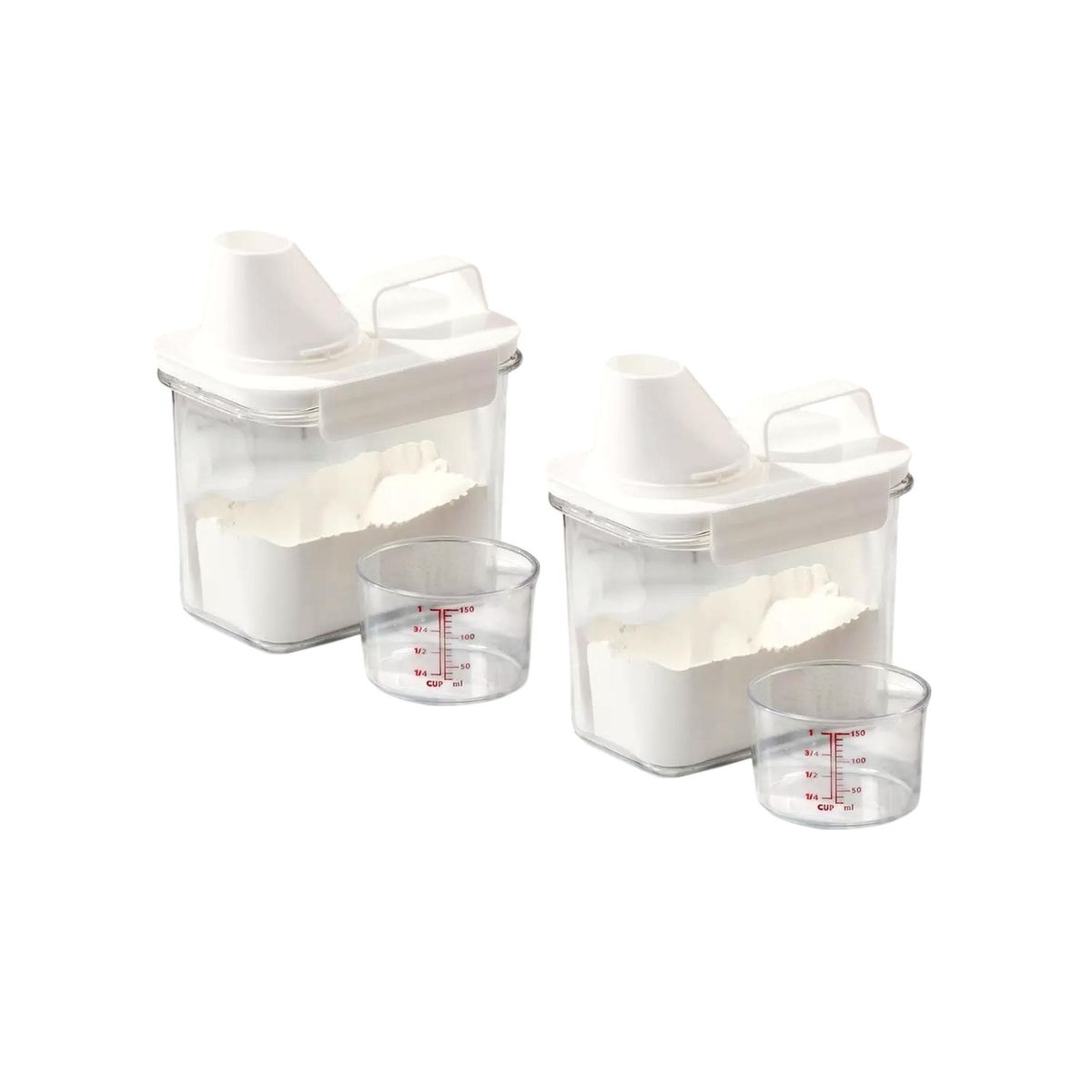 GENERICO - Frasco contenedor x 2 / Dispensador de arroz, menestras o cereales 1.100kls.