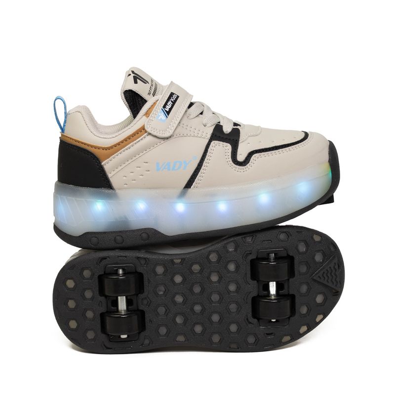 VADY - Zapatillas Urbana Vady con Luces LED y Patines para Niño 511N3