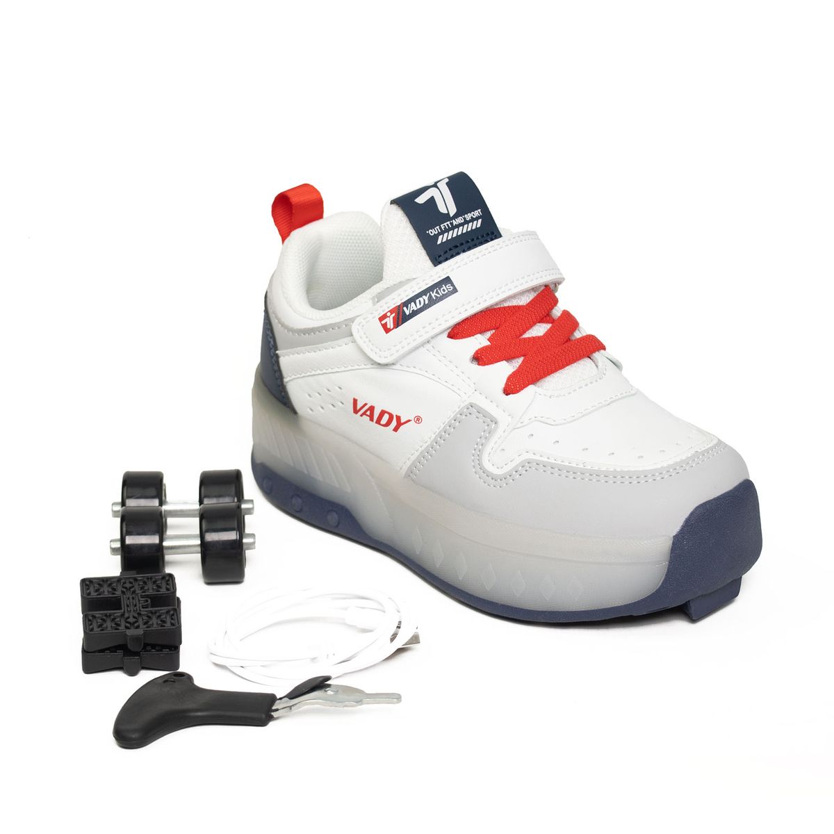 VADY - Zapatillas Urbana Vady con Luces LED y Patines para Niño 511N1