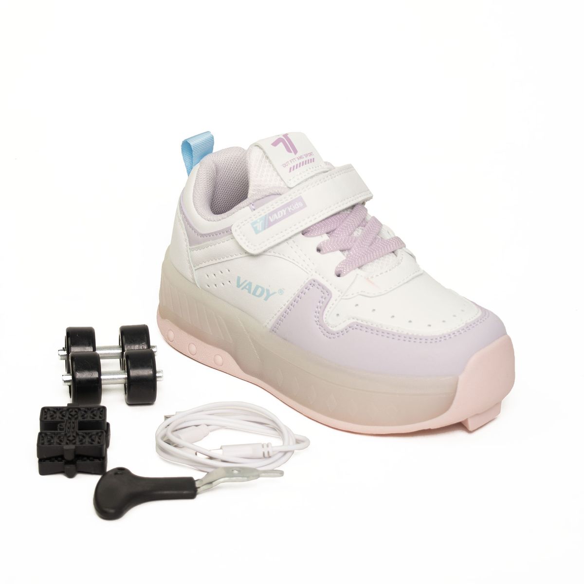 VADY - Zapatillas Urbana Vady con Luces LED y Patines para Niña 511N4