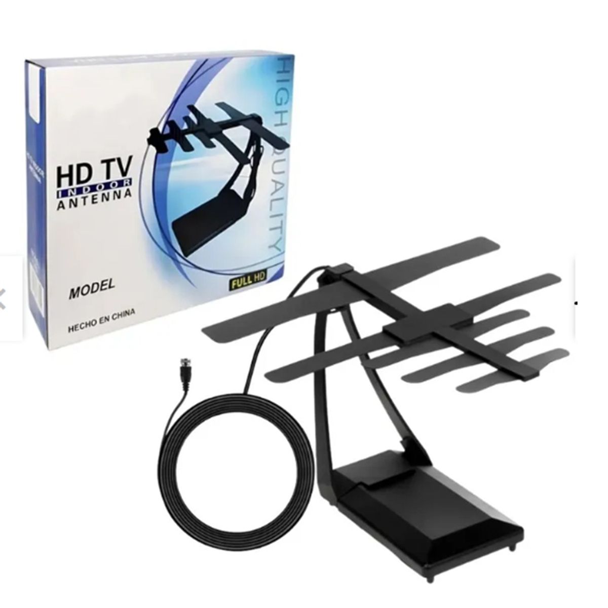 SEISA - Antena Digital Full Hd Interiores Y Exteriores Largo Alcance