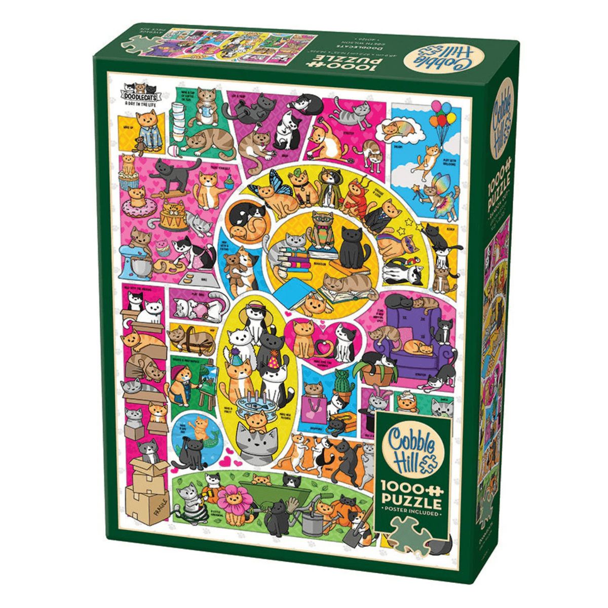 COBBLE HILL - Gatos Garabateados - Rompecabezas Cobble Hill - 1000 Pzs