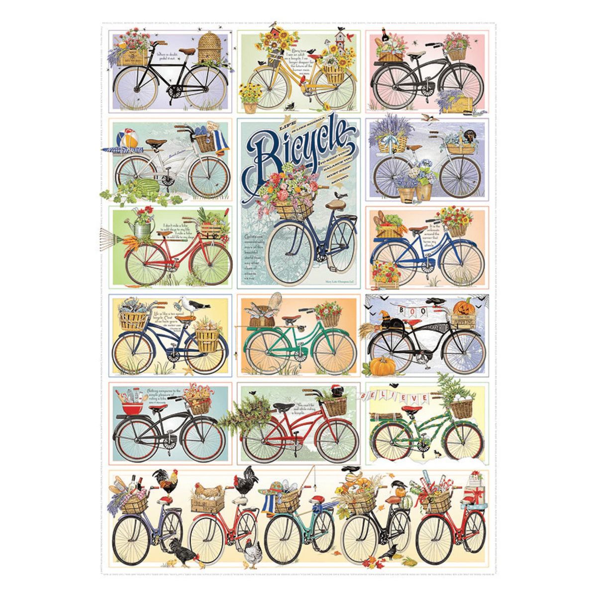 COBBLE HILL - Bicicletas - Rompecabezas Cobble Hill - 1000 Pzs