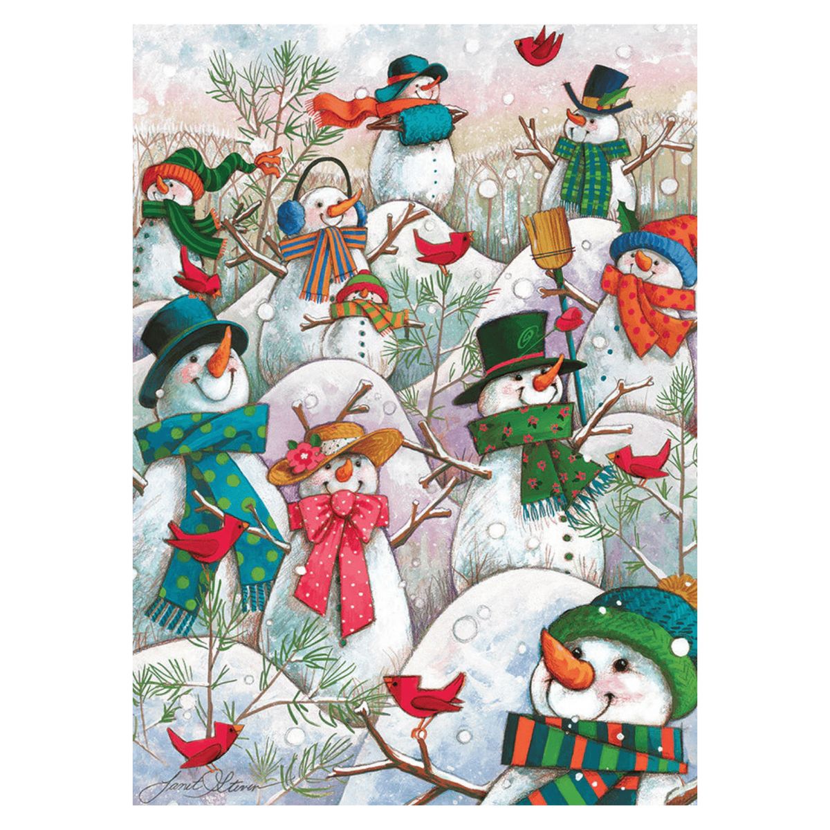 COBBLE HILL - Colina Muñecos de Nieve - Rompecabezas Cobble Hill - 500 Pzs