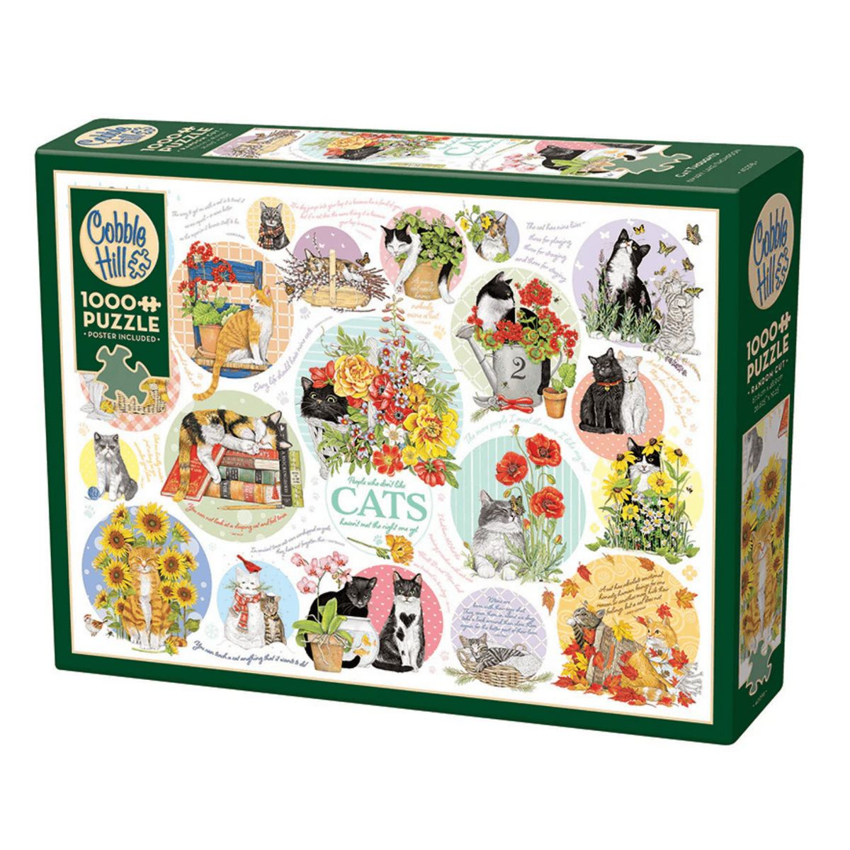 COBBLE HILL - Pensamientos Felinos - Rompecabezas Cobble Hill - 1000 Pzs