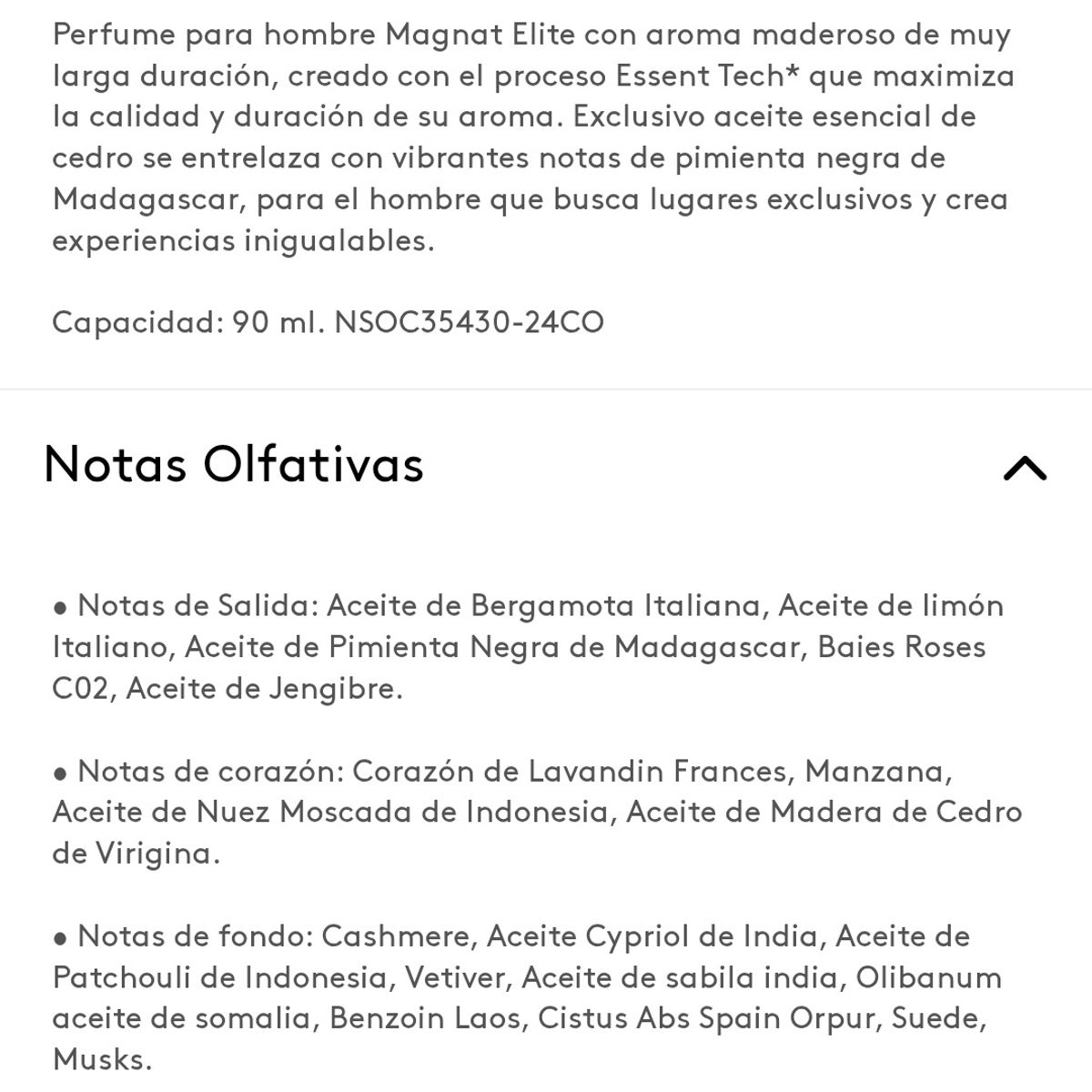 ESIKA - Perfume magnat elite ésika spray 90 ml amaderado