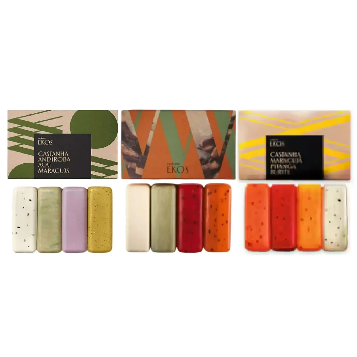 NATURA - 3 cajas Jabones en barra EKOS Natura