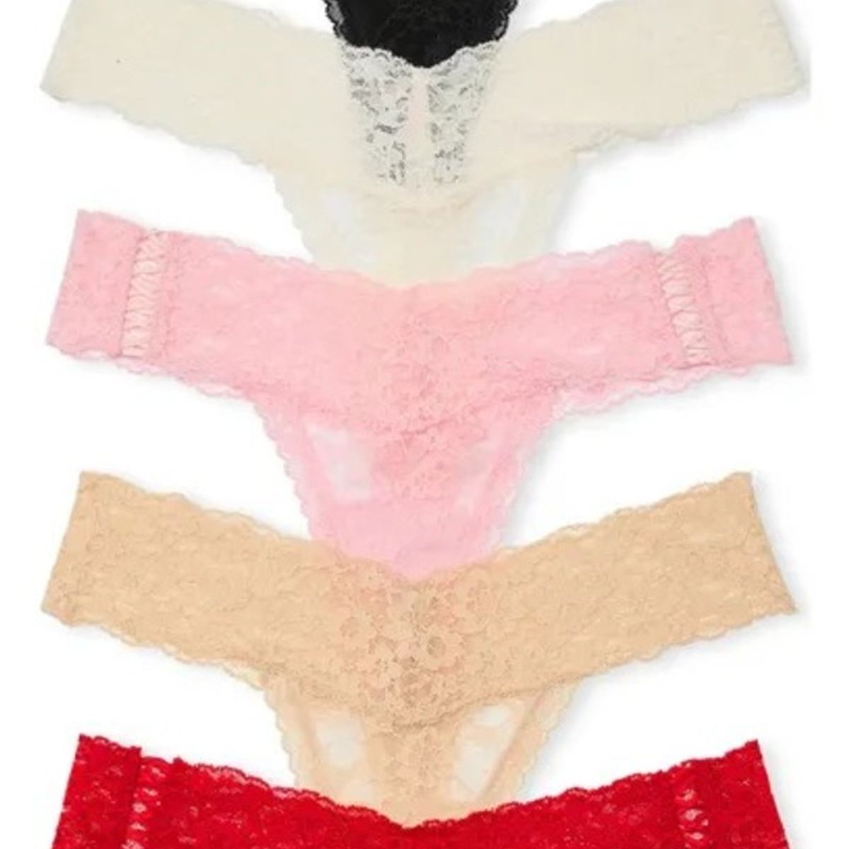 VICTORIA'S SECRET - Panty Hilo Pack 5 unidades Encaje Victorias Secret
