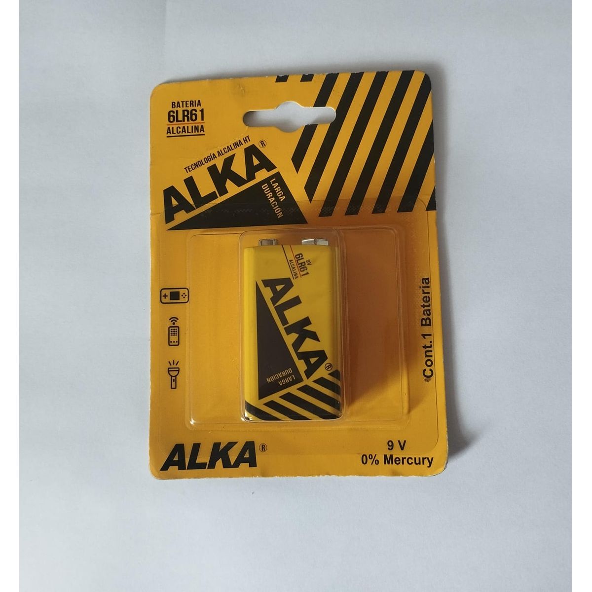 GENERICO - PILAS BATERIA 9V ALCALINA ALKA