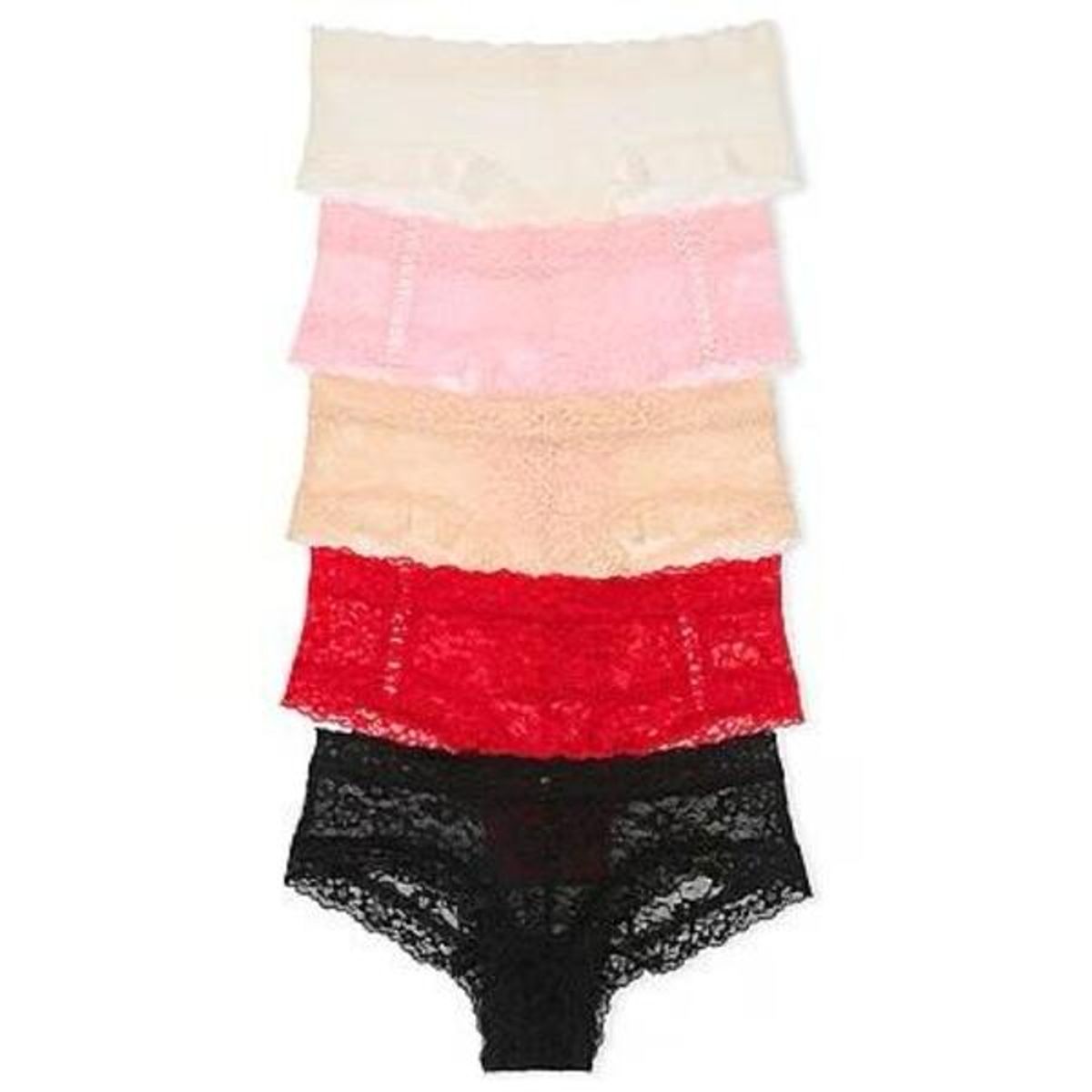 VICTORIA'S SECRET - Panty Encaje Lacie 5 unidades victorias secret