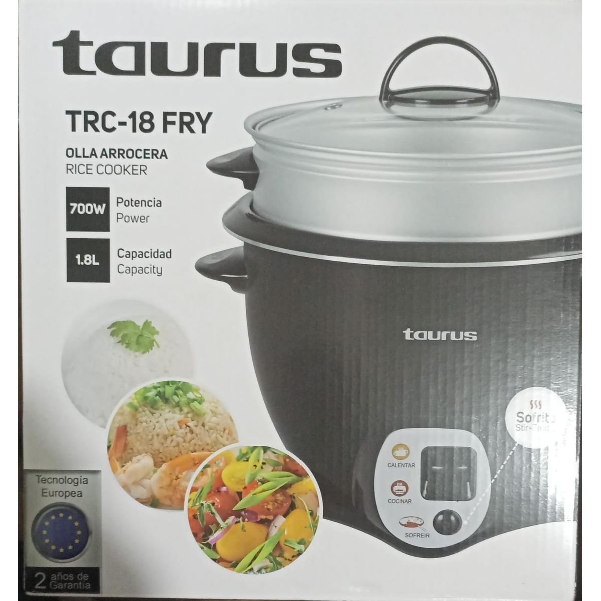TAURUS - Olla Arrocera Taurus 1.8 Lts Mod. Trc-18 Fry