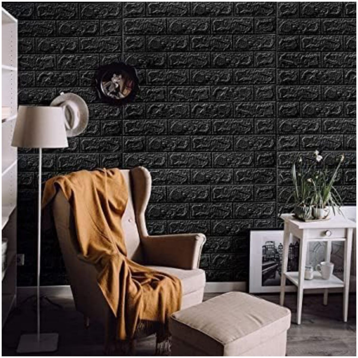 GEN - Papel tapiz espuma 3D pegatinas adhesivas 50 und N