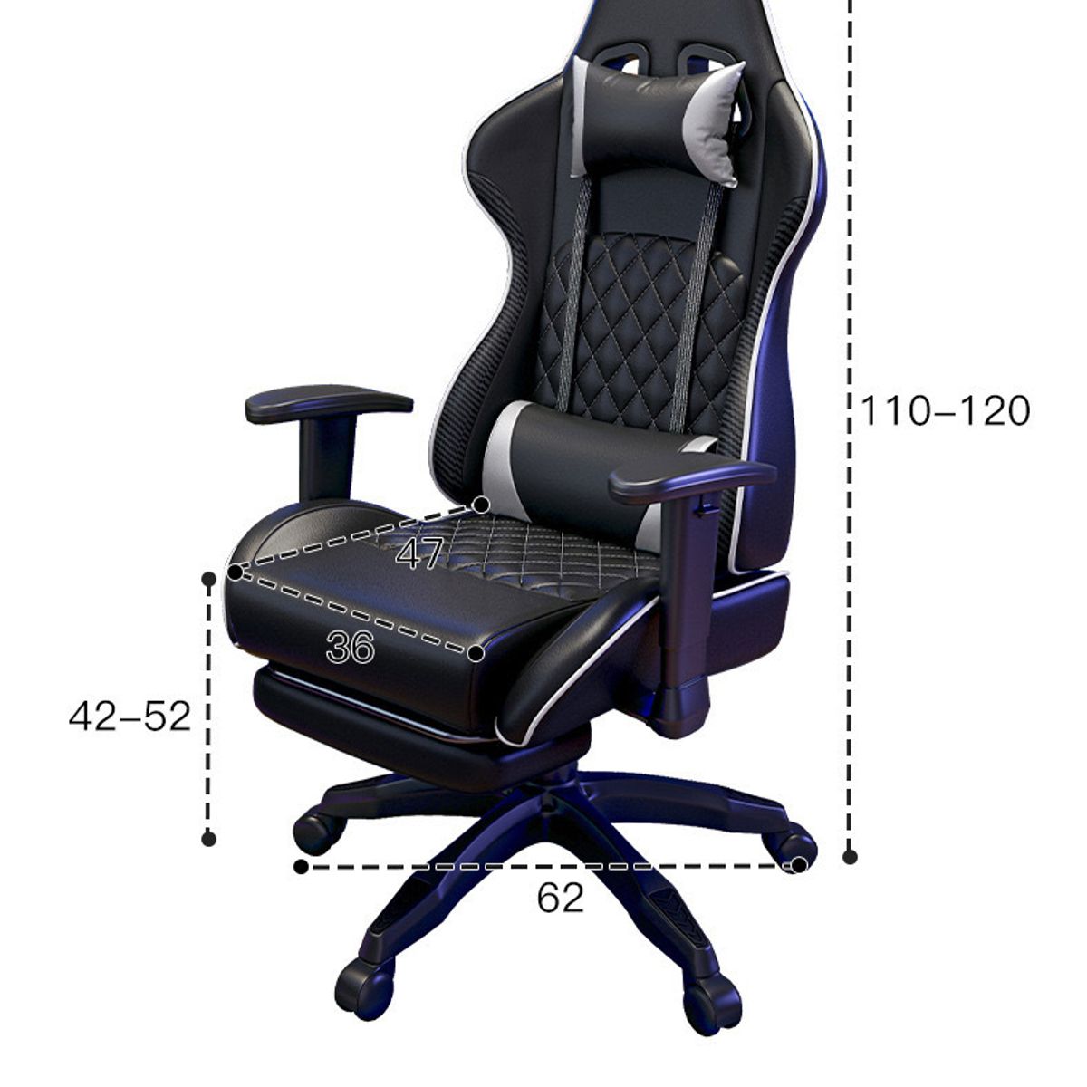GENERICO - Silla Gamer Model Prime - Color Negro
