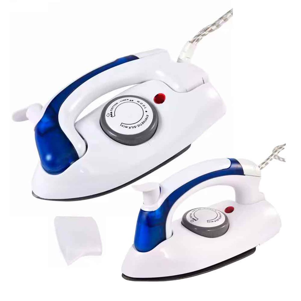 VARIOS - Mini Plancha con Vaporizador Plegable Viaje Blanco