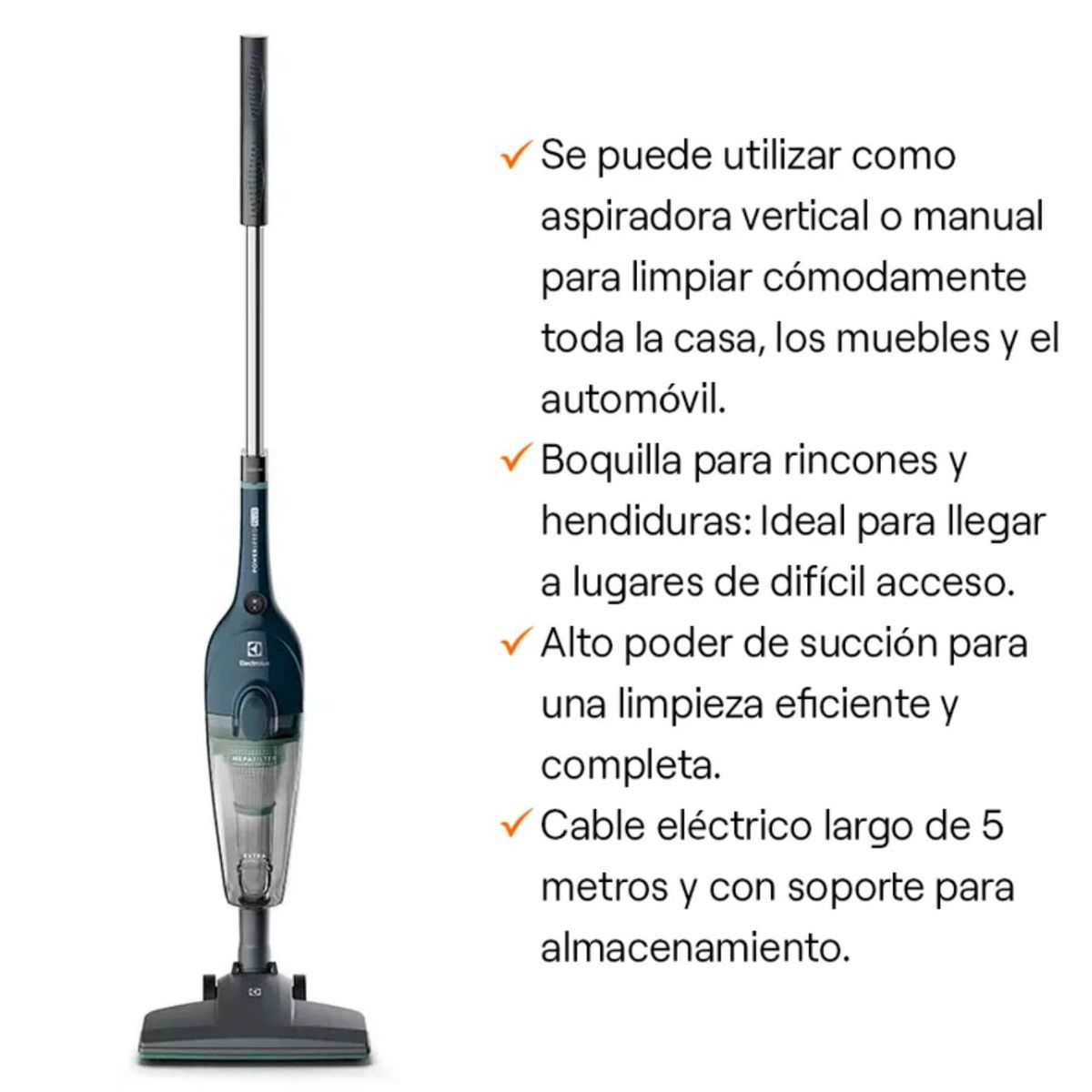 ELECTROLUX - Aspiradora Electrolux vertical 2 en 1 STK14