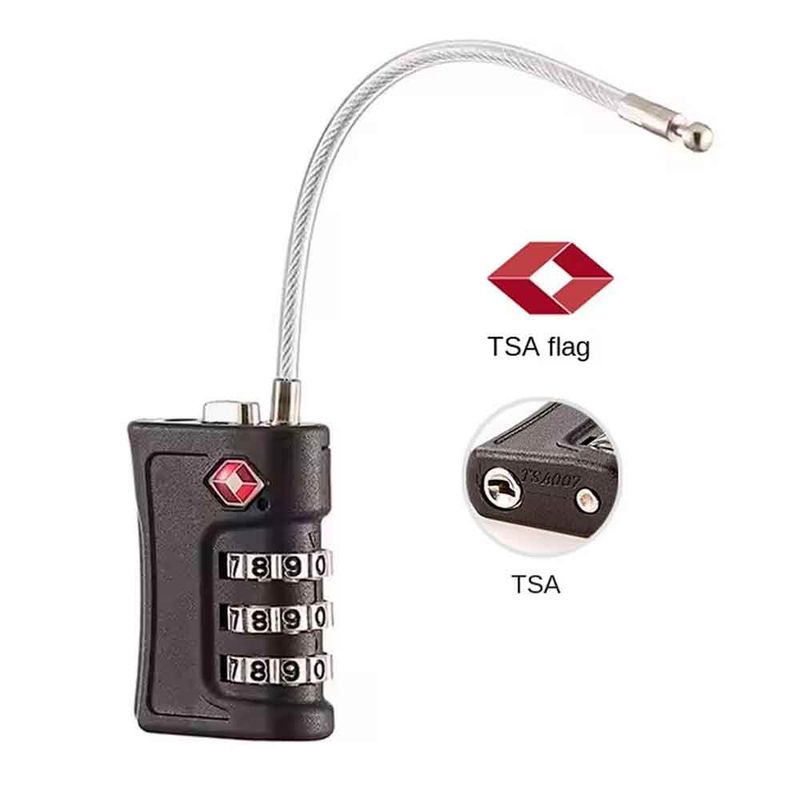 VARIOS - Candado para Viaje TSA Flexible Negro