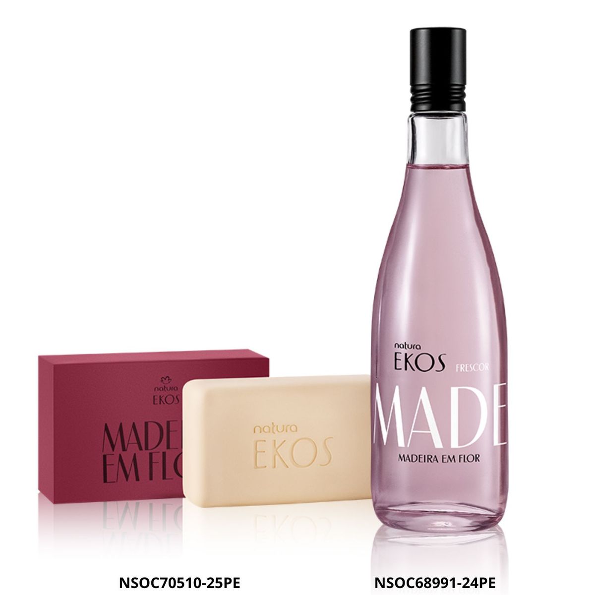 NATURA - Set para Mujer Ekos Perfume Madeira en Flor Eau de Toilette y Jabón