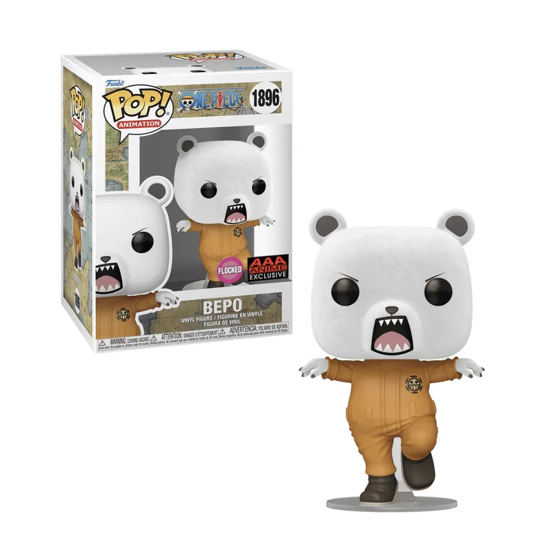 FUNKO - Bepo Bear Flocked Funko Pop 1896 One Piece Exclusivo