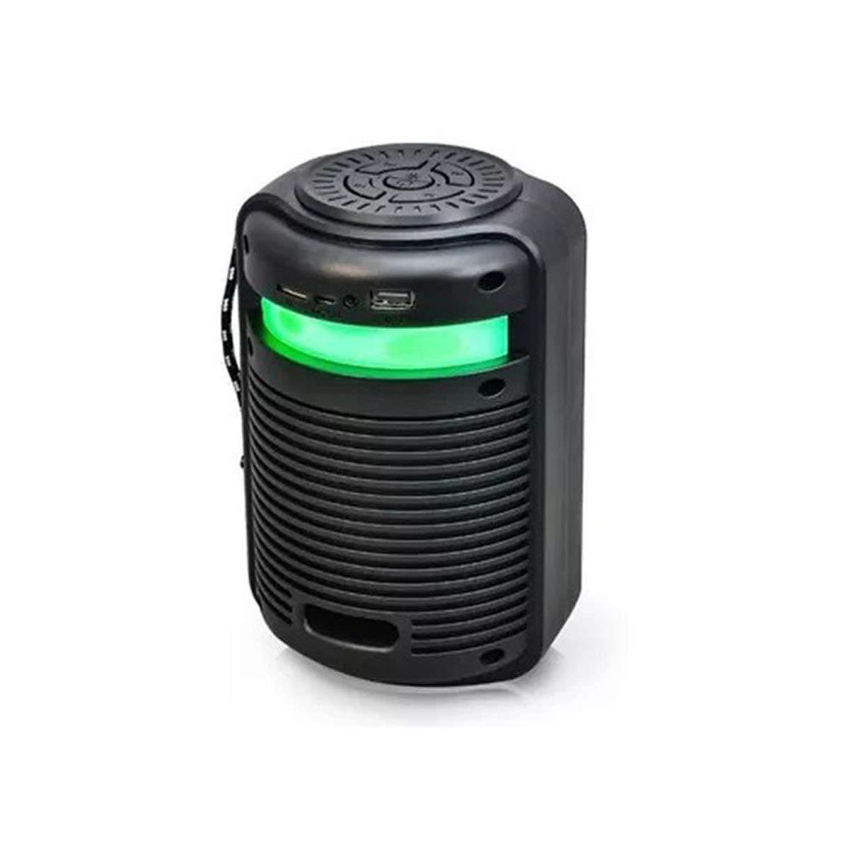 SEISA - Parlante Portatil Bluetooth RGB LED 5W con Radio FM USB RECARGABLE