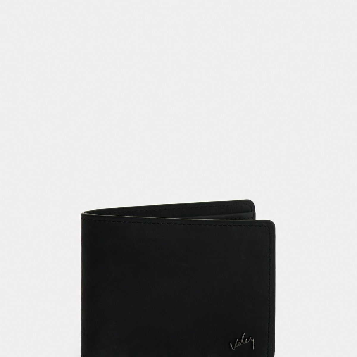 VELEZ - Vélez Billetera Terra Cuero Hombre Interior Contraste Negro