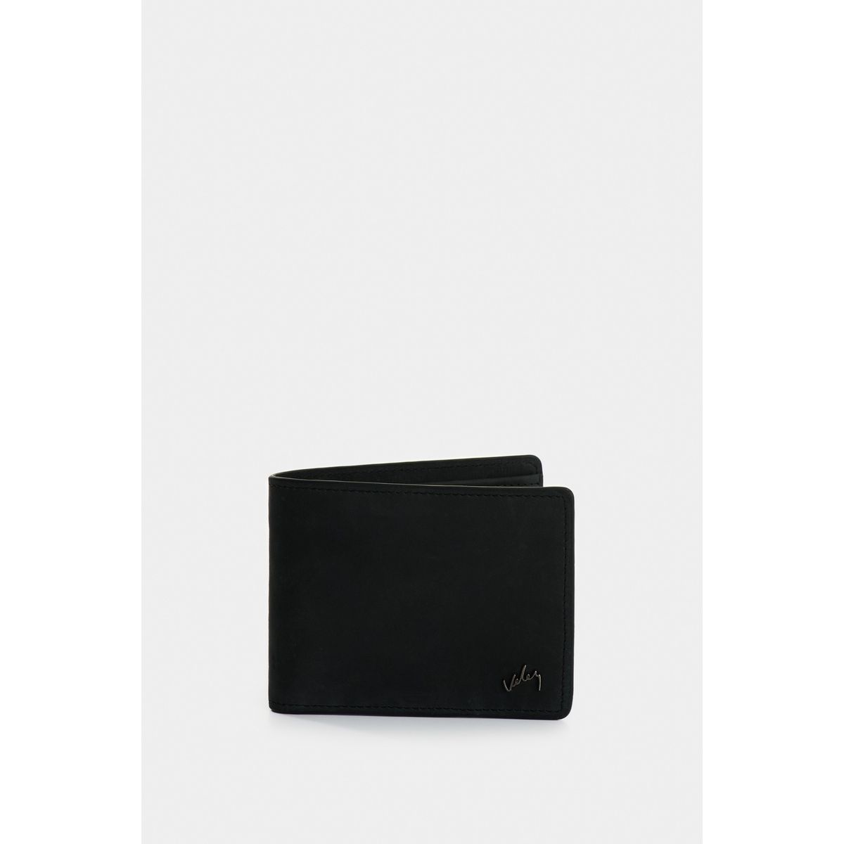 VELEZ - Vélez Billetera Terra Cuero Hombre Interior Contraste Negro