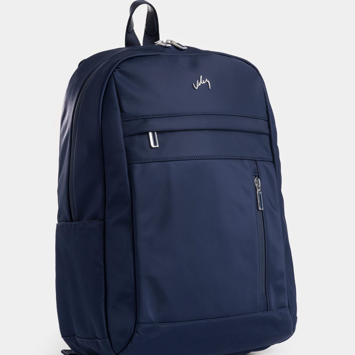 VELEZ - Vélez Mochila Sierra Lona Hombre Manija Cuero Azul Oscuro