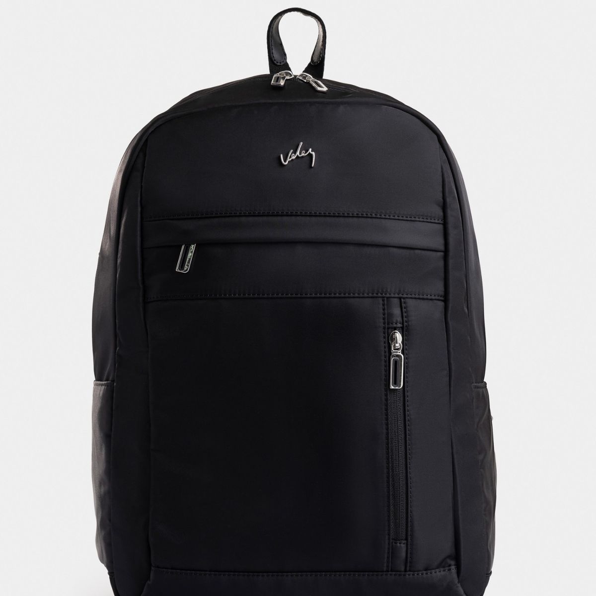 VELEZ - Vélez Mochila Sierra En Lona Para Hombre Manija Cuero Negro