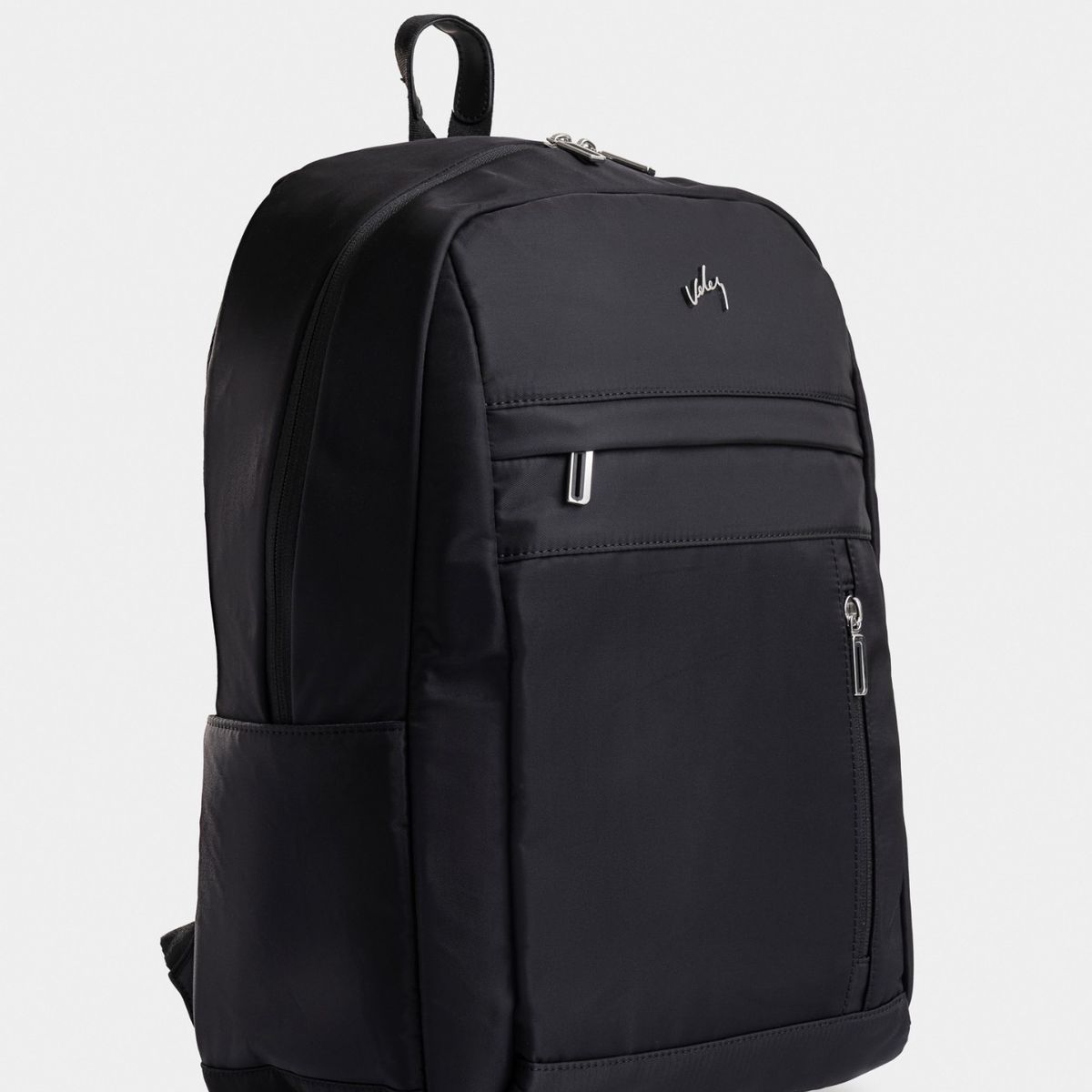 VELEZ - Vélez Mochila Sierra En Lona Para Hombre Manija Cuero Negro