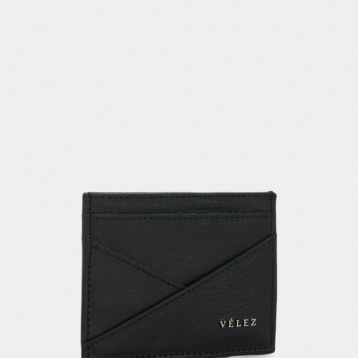 VELEZ - Vélez Porta Documentos De Cuero Para Hombre Dalia Negro