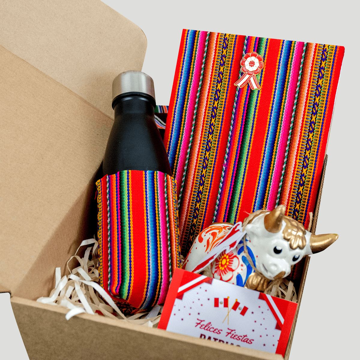 NACIONAL - Torito de Pucará con Agenda peruana - Regalos Peruanos Fiestas Patrias