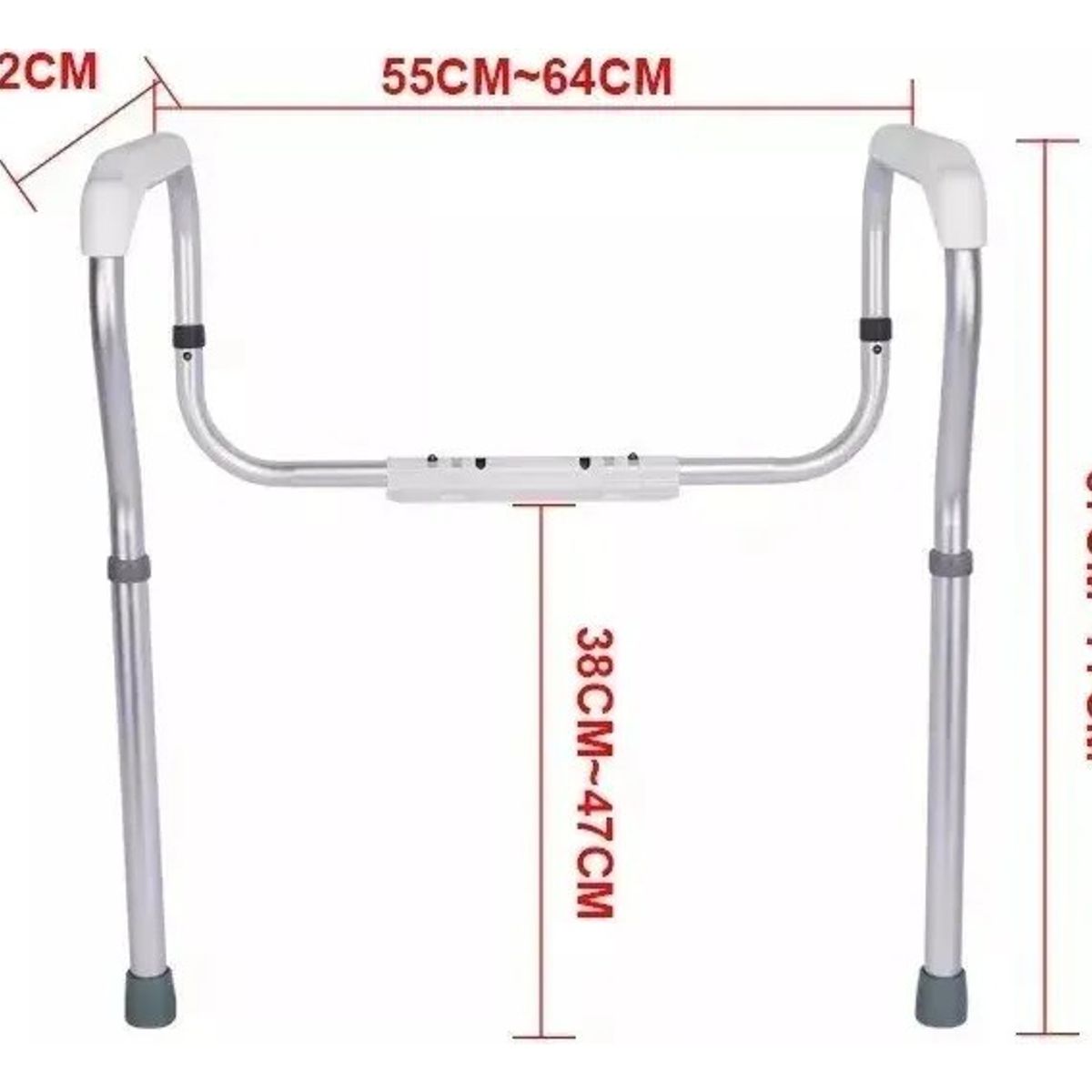 ANYHOGAR - Barra Apoyo Marco Seguridad Para Inodoro Baño