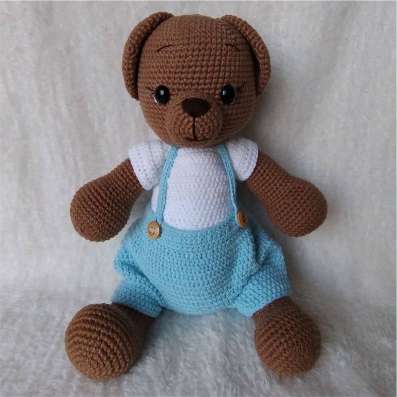 GENERICO - Osito amigurumi 34cm oso peluche adorno