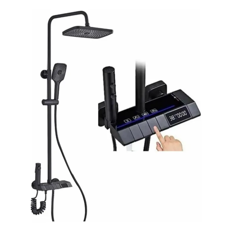 ANYHOGAR - Ducha Columna Visor Digital 4 Funciones