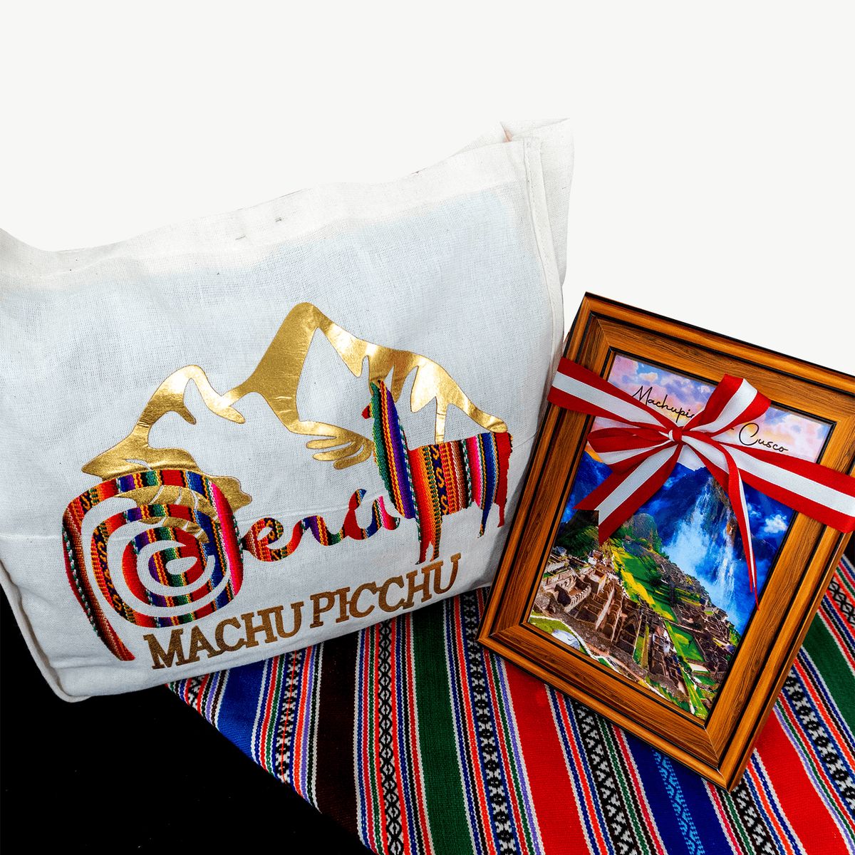 NACIONAL - Cuadro con Bolso Peruano Machupicchu- Regalos Peru Fiestas Patrias