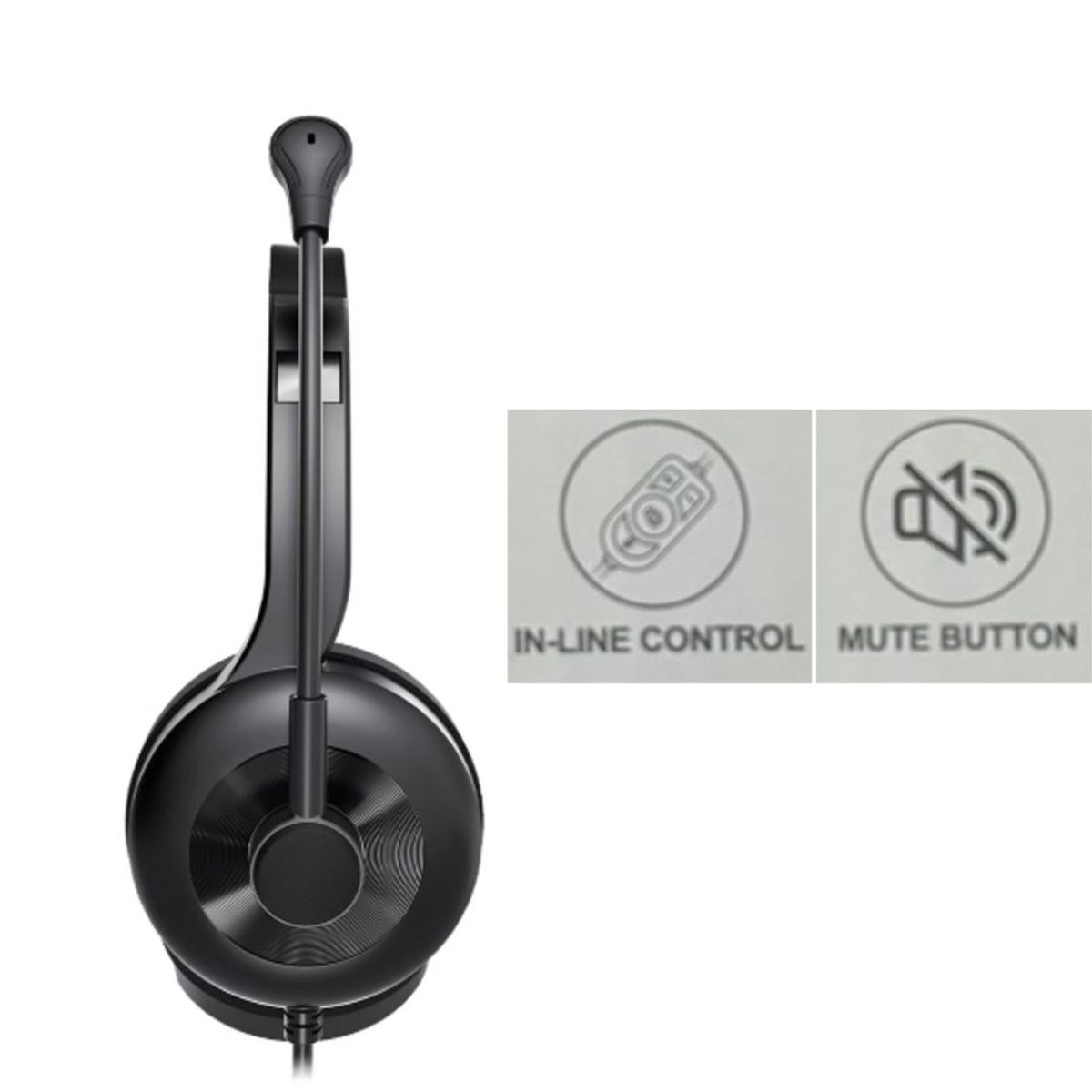 MICRONICS - AUDIFONO CON MICROFONO MICRONICS CON CABLE Y BOTONES