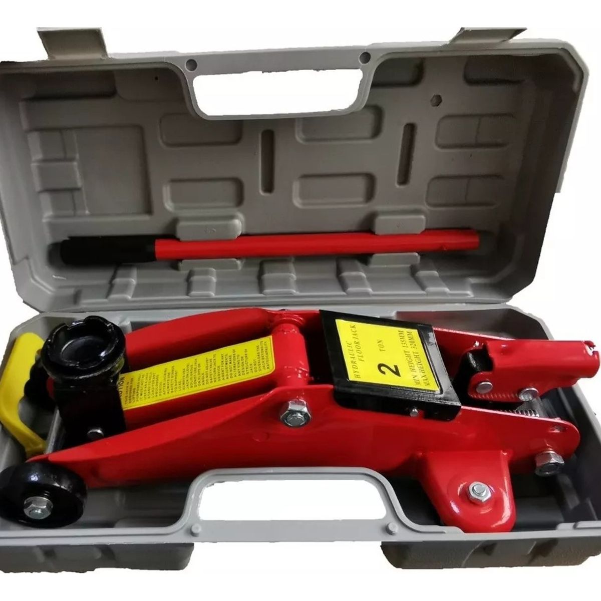 QUICK - Gata Hidráulica Tipo Caimán De 2 Toneladas Con Maleta