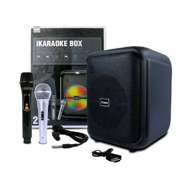 GENERICO - Parlante Altavoz Bluetooth 8" de karaoke Brodu BTS 1740